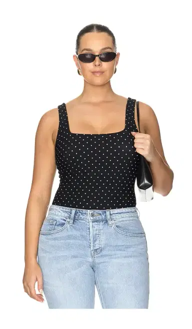 GOOD AMERICAN The Weightless Sculpting Modern Tank Bodysuit | Thumbnail 2