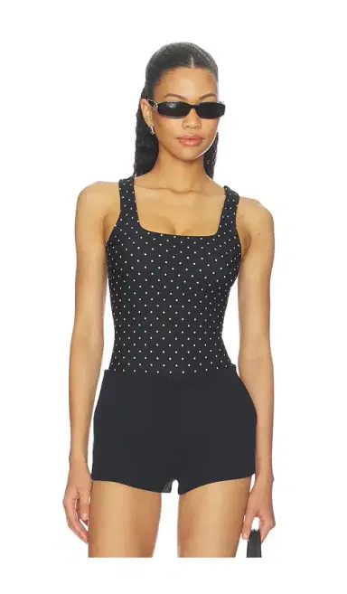 GOOD AMERICAN The Weightless Sculpting Modern Tank Bodysuit | Thumbnail 1