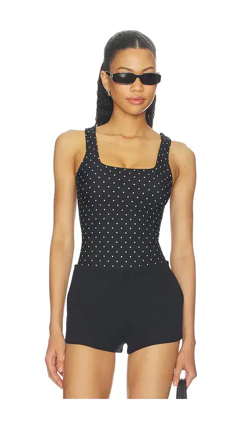 Good American The Weightless Sculpting Modern Tank Bodysuit