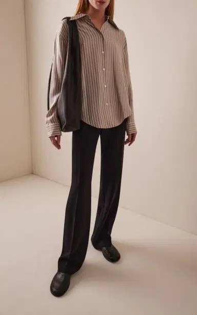 The Row Parave Silk Shirt | Thumbnail 3 The Row Parave Silk Shirt | Thumbnail 3