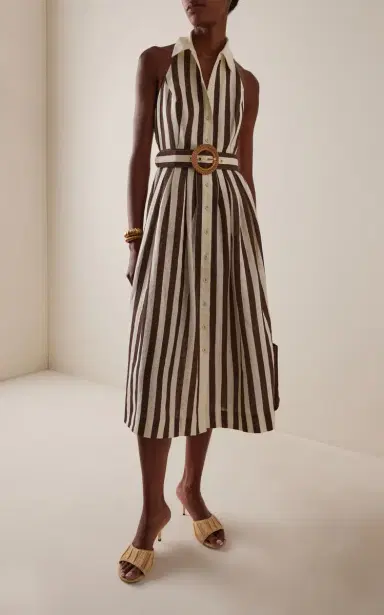Cara Cara Quentin Striped Cotton Midi Shirt Dress | Thumbnail 2 Cara Cara Quentin Striped Cotton Midi Shirt Dress | Thumbnail 2