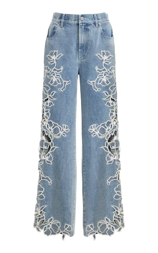 Porter Rigid Mid-Rise Wide-Leg Jeans
