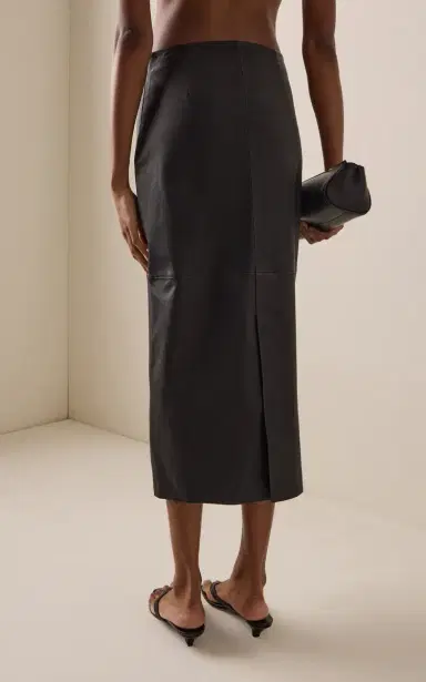Simkhai Raven Pencil Leather Skirt | Thumbnail 4