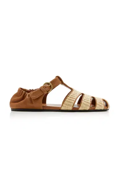Miu Miu Raffia Fisherman Sandals | Thumbnail 7