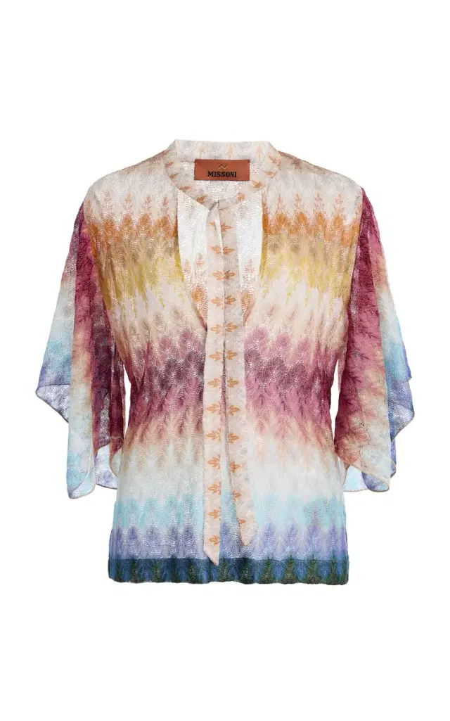 Knit Tie-Neck Top