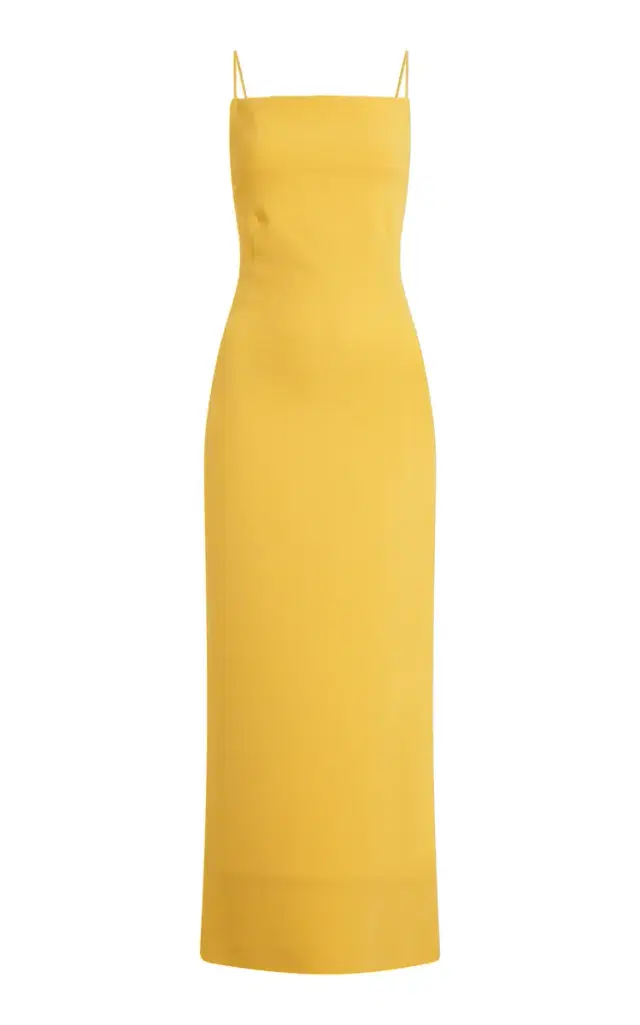 Sliced Kickback Midi Dress