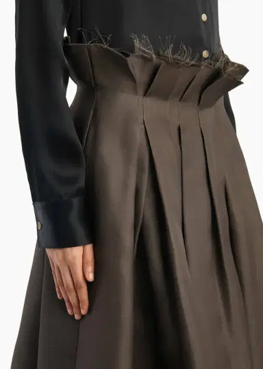 Khaite Astrid Skirt In Clove | Thumbnail 5