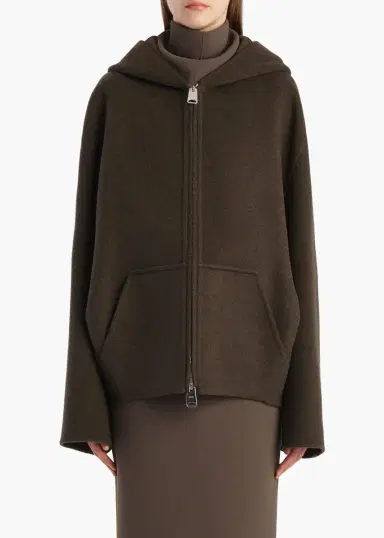 Khaite Dolem Jacket In Army Melange | Thumbnail 3 Khaite Dolem Jacket In Army Melange | Thumbnail 3