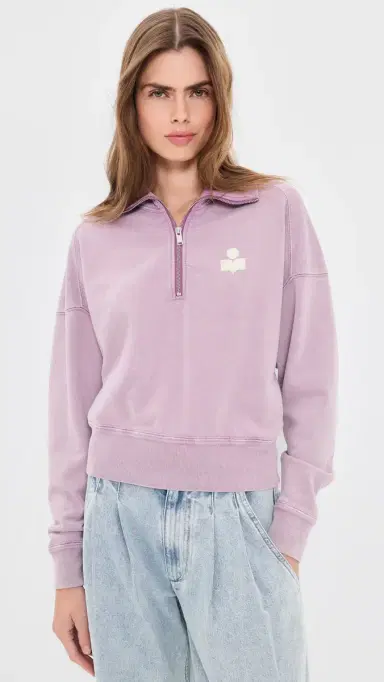 ISABEL MARANT ÉTOILE Ross Sweatshirt Rosewood/Ecru | Thumbnail 2