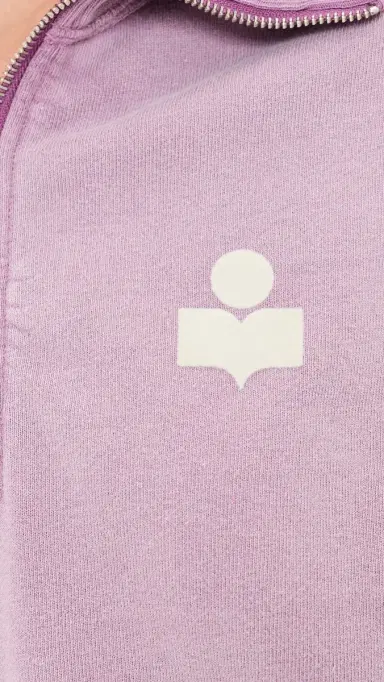 ISABEL MARANT ÉTOILE Ross Sweatshirt Rosewood/Ecru | Thumbnail 6