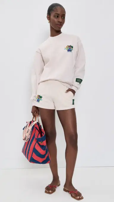 DANZY Farmers Market weat Shorts Cream | Thumbnail 5