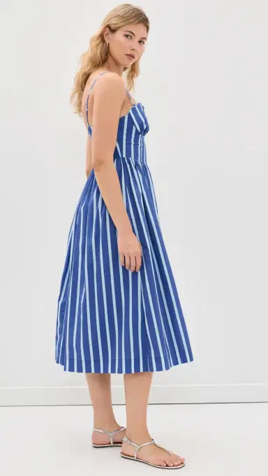 English Factory Marine Striped Maxi Dress Blue tripes | Thumbnail 4 English Factory Marine Striped Maxi Dress Blue tripes | Thumbnail 4