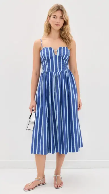 English Factory Marine Striped Maxi Dress Blue tripes | Thumbnail 5 English Factory Marine Striped Maxi Dress Blue tripes | Thumbnail 5