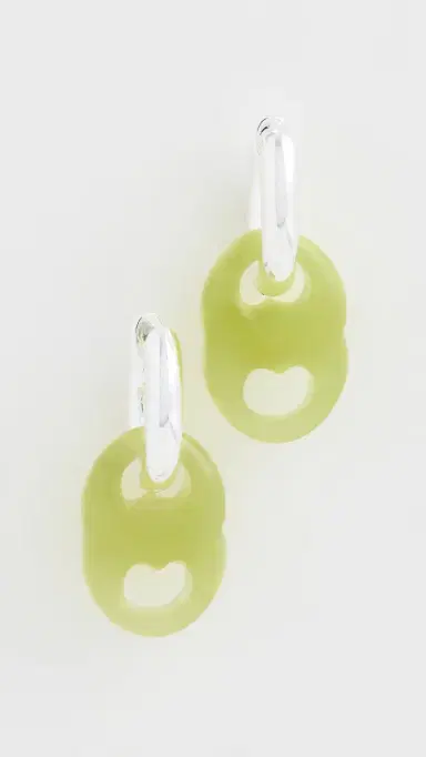 Tory Burch Gemini Link Small Hoop Earrings | Thumbnail 2 Tory Burch Gemini Link Small Hoop Earrings | Thumbnail 2