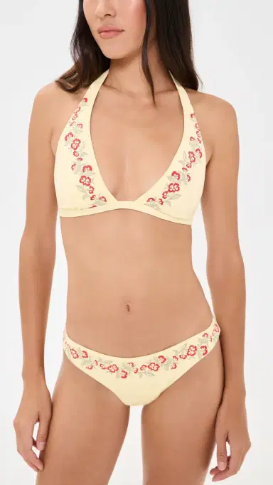 Frankies Bikinis Marina Bikini Bottoms Hibiscus Beach | Thumbnail 4