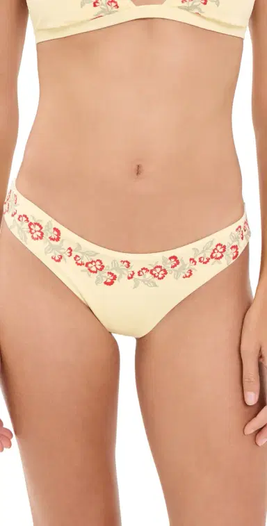 Frankies Bikinis Marina Bikini Bottoms Hibiscus Beach | Thumbnail 1
