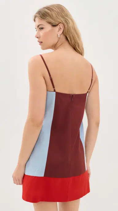 TANYA TAYLOR Bianca Mini Dress Redwood Multi 0 | Thumbnail 3 TANYA TAYLOR Bianca Mini Dress Redwood Multi 0 | Thumbnail 3