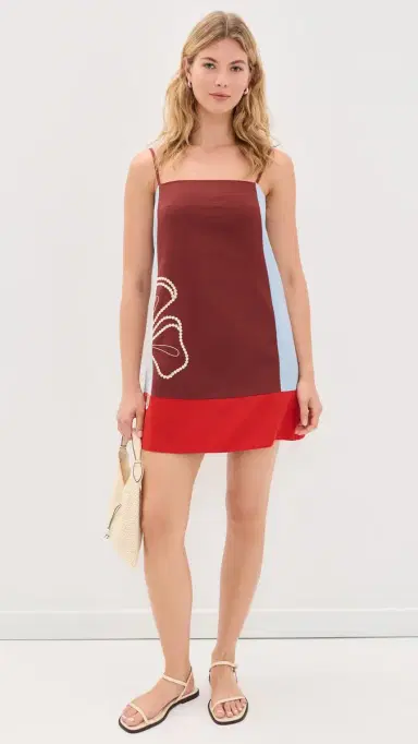 TANYA TAYLOR Bianca Mini Dress Redwood Multi 0 | Thumbnail 5 TANYA TAYLOR Bianca Mini Dress Redwood Multi 0 | Thumbnail 5