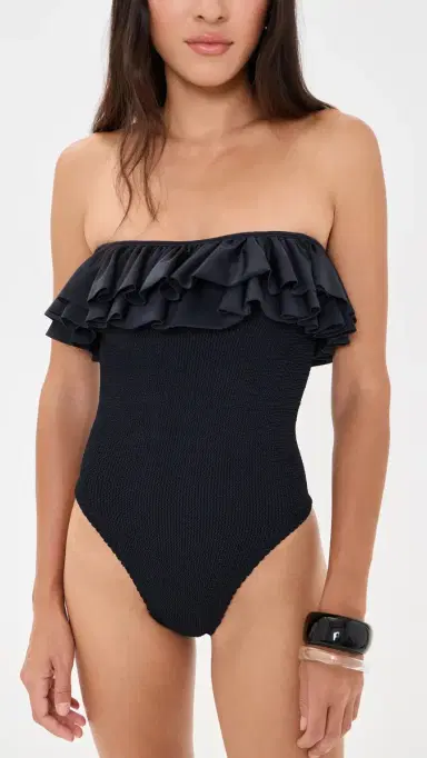 Hunza G Eloise Frill One Piece | Thumbnail 6 Hunza G Eloise Frill One Piece | Thumbnail 6