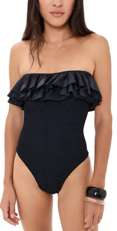 Hunza G Eloise Frill One Piece | Thumbnail 1 Hunza G Eloise Frill One Piece | Thumbnail 1