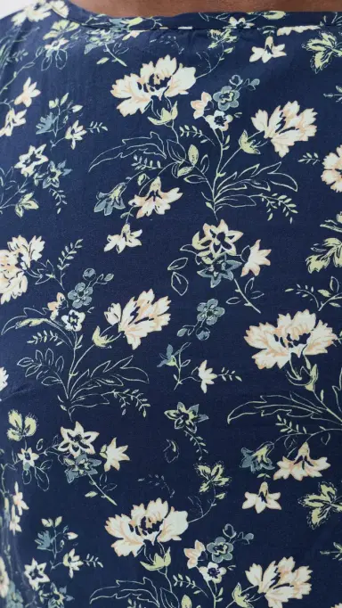 La Maregold The Celine Top Indigo Chintz Floral M | Thumbnail 6