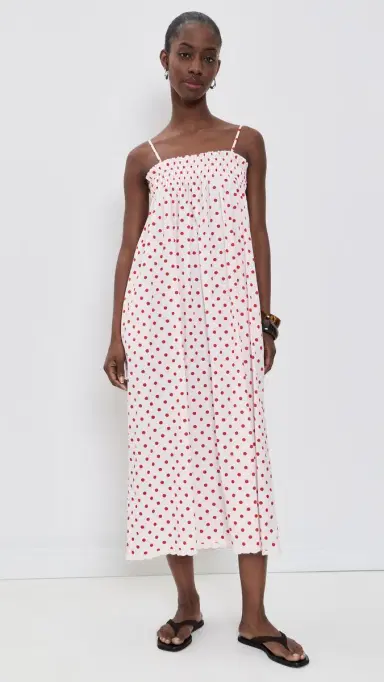 La Maregold The Sammy Midi Dress Red Dot S | Thumbnail 2
