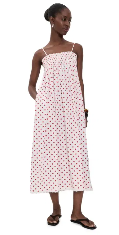 La Maregold The Sammy Midi Dress Red Dot S | Thumbnail 1
