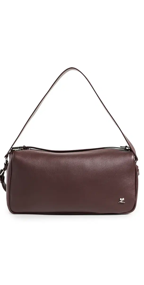 Courrèges Medium Three Sixty Leather Bag Burgundy One Size