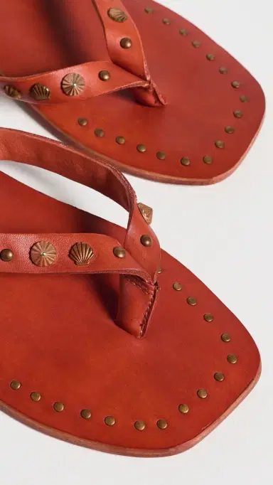 Free People Tide Flip Flops Rust Leather 9 | Thumbnail 6 Free People Tide Flip Flops Rust Leather 9 | Thumbnail 6