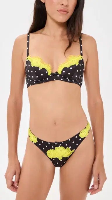 Fleur du Mal Juliet Lace Thong | Thumbnail 4