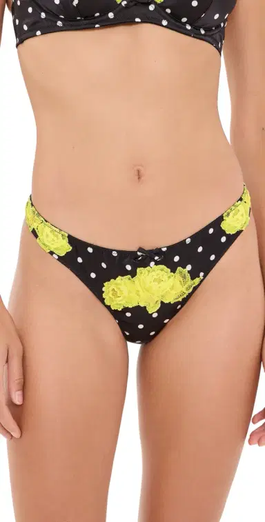 Fleur du Mal Juliet Lace Thong | Thumbnail 1