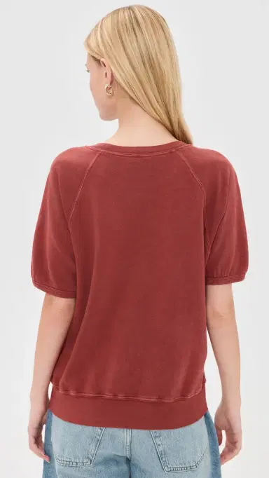 B SIDES Short Sleeve Sweatshirt Faded Tomato | Thumbnail 3