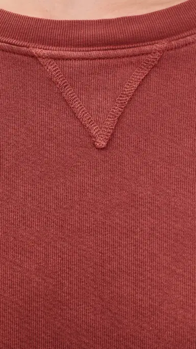 B SIDES Short Sleeve Sweatshirt Faded Tomato | Thumbnail 6