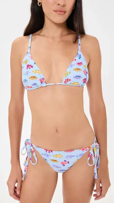 Hill House Home The Alessia Bikini Set Rainbow Fish | Thumbnail 2