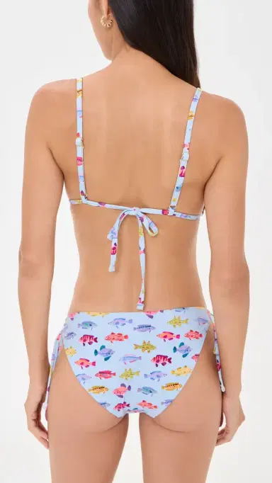 Hill House Home The Alessia Bikini Set Rainbow Fish | Thumbnail 3