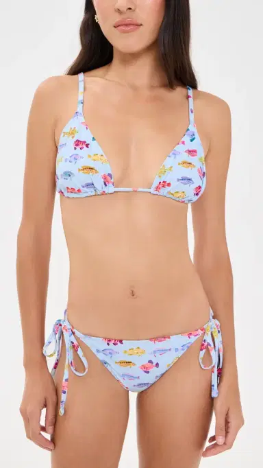 Hill House Home The Alessia Bikini Set Rainbow Fish | Thumbnail 5