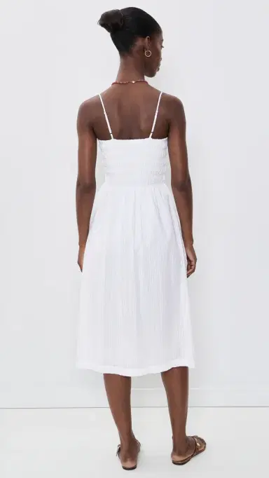Madewell The Peyton Midi Dress White S | Thumbnail 3 Madewell The Peyton Midi Dress White S | Thumbnail 3