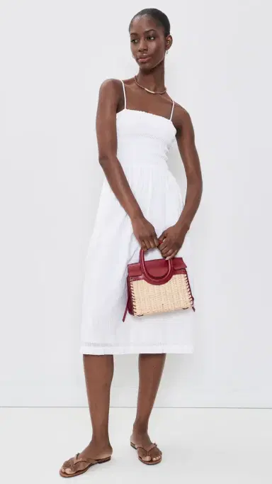 Madewell The Peyton Midi Dress White S | Thumbnail 5 Madewell The Peyton Midi Dress White S | Thumbnail 5