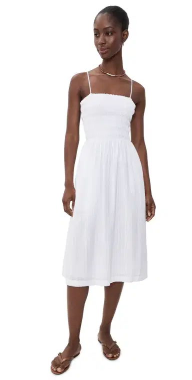 Madewell The Peyton Midi Dress White S | Thumbnail 1 Madewell The Peyton Midi Dress White S | Thumbnail 1