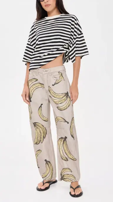Free People Good Luck Printed Jeans | Thumbnail 5