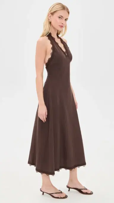 Lioness tars Align Midi Dress Brown | Thumbnail 4