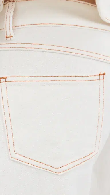 LIONESS Horseshoe Cropped Jeans Porcelain | Thumbnail 6