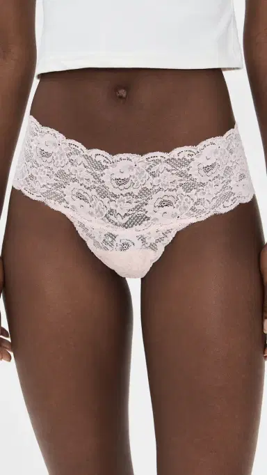 Cosabella Never Say Never Comfy Thongs 3 Pack Mandorla/Pink Lilly/White | Thumbnail 3