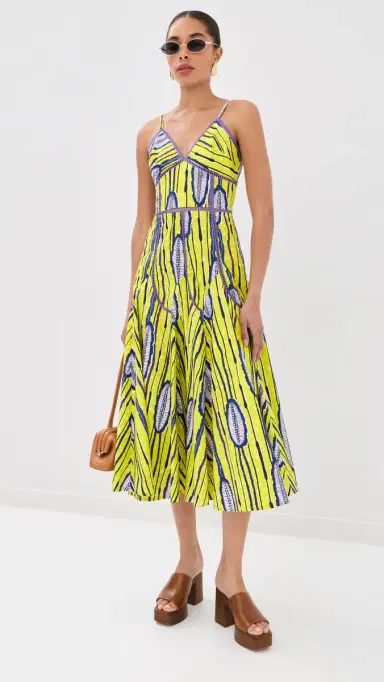 STELLA JEAN A-Line Godet Dress Papaya 01 46 | Thumbnail 2