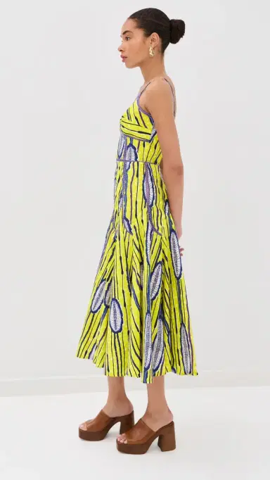 STELLA JEAN A-Line Godet Dress Papaya 01 46 | Thumbnail 4