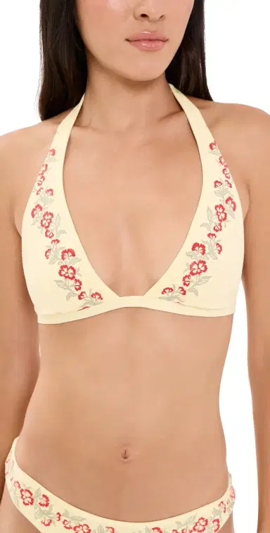 Frankies Bikinis Frank Bikini Top Hibiscus Beach L | Thumbnail 1 Frankies Bikinis Frank Bikini Top Hibiscus Beach L | Thumbnail 1