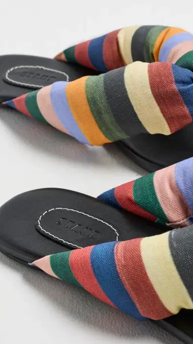 Staud Juno Stripe Sandals | Thumbnail 6
