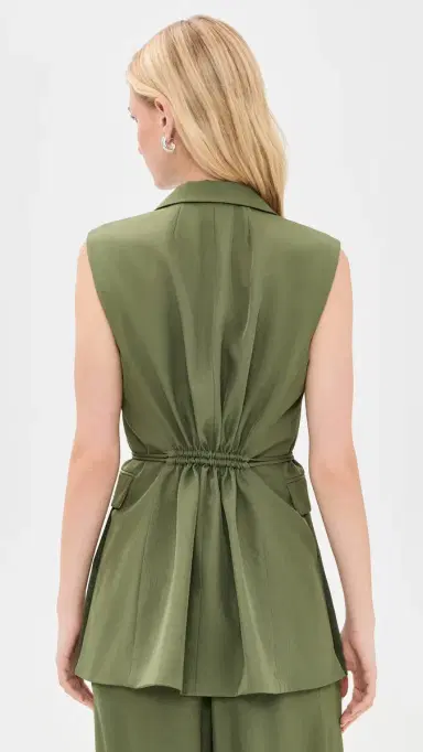 Theory 3 Button Slash Vest Forest Moss - 2r2 6 | Thumbnail 3 Theory 3 Button Slash Vest Forest Moss - 2r2 6 | Thumbnail 3