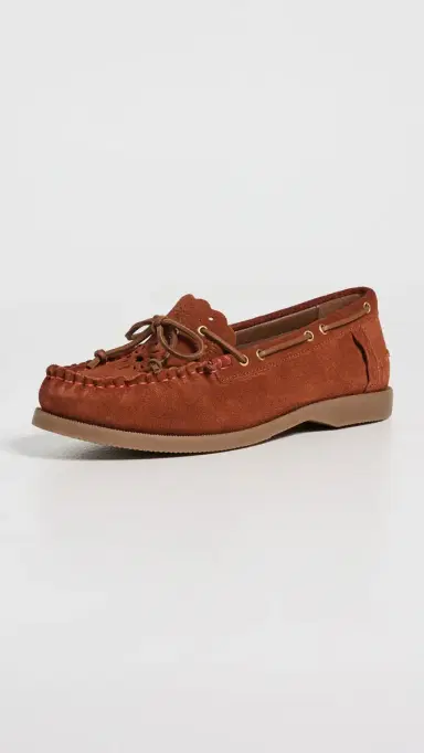 Free People Lagoon Cut Out Boat Shoes Rust Suede 6 | Thumbnail 2 Free People Lagoon Cut Out Boat Shoes Rust Suede 6 | Thumbnail 2