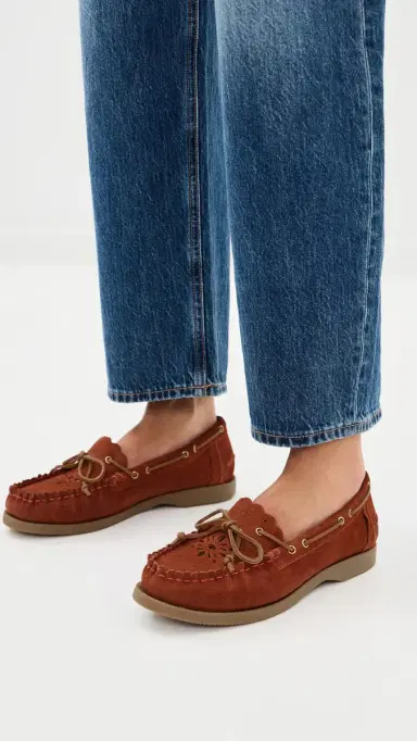 Free People Lagoon Cut Out Boat Shoes Rust Suede 6 | Thumbnail 3 Free People Lagoon Cut Out Boat Shoes Rust Suede 6 | Thumbnail 3